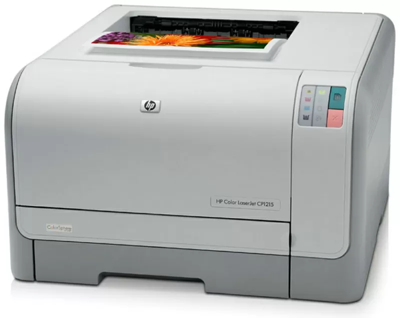 Почти новый цветной лазерный принтер HP CP1215
